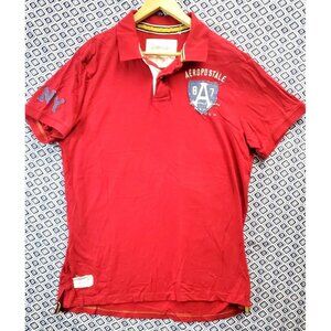 New Aeropostale NY Red Polo Shirt Men's Size XL Original Brand New Nwot